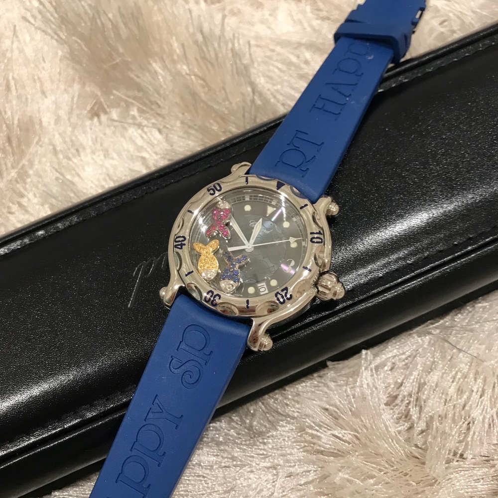 CHOPARD Happy Fish Steel Blue Rubber Watch